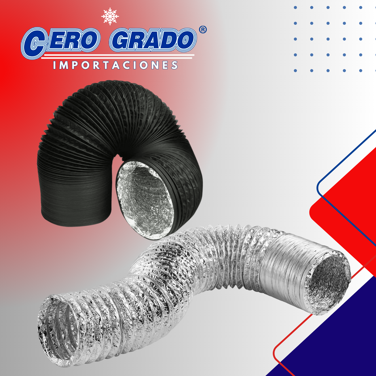 DUCTOS FLEXIBLES DE ALUMINIO